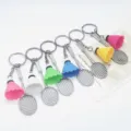 Set van creatieve mini badmintonracket en shuttle sleutelhangers in zes levendige kleuren - Set van 6 / Meerkleurig