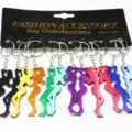 Juego de llaveros abrebotellas de aluminio en forma de silueta de mujer sexy - Forma de Figura de Belleza / Tamaño 7CMx3.5CM