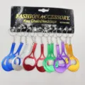 Juego de llaveros abrebotellas de colores en aleación de aluminio en tarjeta de cartón - Estilo Raqueta de Tenis / Tamaño 7CMx3.5CM