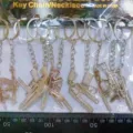 Assorted silver metal mini gun weapon model keychain collection for tactical gifts - Simulation Pistol / Silver Pistol