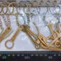 Vintage bronze metal tool-shaped keychain collection featuring wrench and pliers designs - Simulation Tool Series / Dark Gold