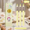 3 Stueck fluessig Klebestift Set fuer Tagebuch und Basteln schnelltrocknend praezise - 3er-Pack / Gelb