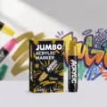 Pennarello acrilico oro jumbo da 15mm per graffiti e pittura professionale fai da te - Stelo singolo / Oro