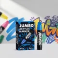 Pennarelli acrilici jumbo blu 15mm set da 3 per graffiti e pittura artistica fai da te - Stelo singolo / Blu