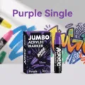 Pennarello acrilico jumbo viola da 15 mm per graffiti e pittura fai-da-te, impermeabile - Stelo singolo / Viola