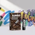 Pennarelli acrilici jumbo marroni punta 15 mm set da 3 per graffiti e arte fai da te - Stelo singolo / Marrone
