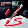 Fluorescent red glow-in-the-dark fabric marker for DIY clothes and shoe painting - Single Pack / Luminous Red