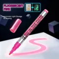 Marcador textil fluorescente rosa para dibujos DIY en ropa y zapatos - Rosa Luminoso
