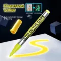Marcador amarillo fluorescente que brilla en la oscuridad para pintar telas y zapatos DIY - Amarillo Luminoso