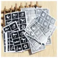Assorted temporary tattoo stencil stickers set for DIY body painting and art - Tattoo Stickers (Random 10 Sheets)
