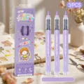 Set di penne colla liquida 3 pz adesivo asciugatura rapida per scrapbooking e diari - Confezione da 3 / Viola