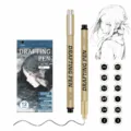 12 Stuks Waterdichte Fineliner Pen Set voor Technisch Tekenen Schetsen Kunst - 12 Stuks Papieren Doos