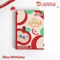 Mini cuaderno de bolsillo portátil A7 con un lindo diseño de ilustración de manzana - 11x8x1.2cm / Muchos Frutos