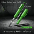 Crayon mécanique pour bois à trou profond avec recharge en carbone de 2,8 mm pour marquage. - Vert