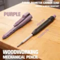 Tiefes Loch Holzbearbeitung Druckbleistift mit 2.8mm Mine, langlebiges Tischler Markierungswerkzeug. - Lila