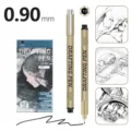 Tuschierpen Set 0.90mm wasserfeste Fineliner Stifte für Kunst Design Skizze 12 Stk - 10#
