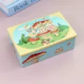 Boîte en métal carrée avec illustration de chat mignon pour bonbons et cadeaux. - Fête de chats - 06
