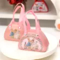 Boîte à bonbons en fer blanc rose avec illustration de mariage de lapin, portable. - Mariage lapin champagne-03