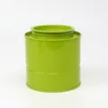 Barattolo da tè in metallo verde contenitore di stoccaggio e confezione regalo, design tinta unita. - Verde erba (senza testo) - 02B
