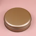 Small round tin box short model, diameter 135mm height 42mm metal packaging container empty tin - Special Gold