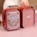 Boite en fer blanc avec lapin mignon et fraise pour bonbon cadeau emballage metal - Lapin fraise-13