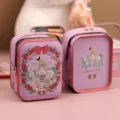 Boîte cadeau portable en fer-blanc avec joli design, emballage idéal pour petits cadeaux. - Alice-12