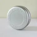 Boîte en fer-blanc ronde argentée mate emballage court biscuits boîte cadeau 13.5x4.5cm - Fer mat argenté