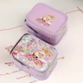 Boîte à bonbons en fer blanc violet avec illustration de mariage mignonne, emballage cadeau portable. - Mariage violet - 19