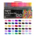 Juego de 48 Rotuladores de Doble Punta, Rotulador Pincel y Fineliner para Arte y Dibujo. - 48 Colores