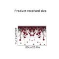 Detailed size chart for red rose vine and butterfly self-adhesive wall sticker 40x60cm - Rose Vine Butterfly Style A (KSC147A) / 40x60cm