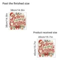 Detailed size specifications for Christmas magic window static cling sticker display. - KSJ-208B Style / 1 Piece/Pack (40X40CM)