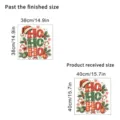 Detailed size specifications for Christmas HO HO HO window stickers, 38cm and 40cm. - KSJ-208C Style / 1 Piece/Pack (40X40CM)