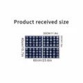 Specifiche dettagliate delle dimensioni per adesivi natalizi con fiocchi di neve - Stile Fiocco di Neve (KSJ-214) / Set da 4 (20x30cm) / Bianco