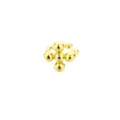 Minimalist gold plated beaded ear cuff featuring a unique cross cluster for non-pierced ears - Cross Bead Ear Cuff / 1 Piece / Gold
