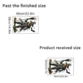 Halloween scarecrow and bats UV self-adhesive glass window decorative sticker 60x40cm - Scarecrow Bat Style D (KSUV-9D) / 60x40cm Bagged Package