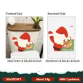 Waterproof Santa Claus toilet sticker for Christmas bathroom decor, 30x30cm size - Santa Claus And Reindeer Style (YCSD120) / 30x30cm