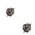 Detailed size specifications for 3D T-Rex wall sticker, including received dimensions. - Tyrannosaurus Style A (KSC219A) / 30x30cm