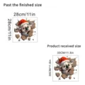 Detail view showing finished 11 inch and received 11.8 inch size of koala wall decal - Koala Style (SD-127D)