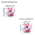 Colorful butterfly wall sticker, 30x30cm sheet size, waterproof self-adhesive home decor - Colorful Vibrant Butterfly Style (KSC161A) / 30x30cm