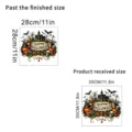 Halloween skull pumpkin wall sticker size guide showing 28cm and 30cm dimensions - HAPPY HALLOWEEN Castle (KSUV-19G) / 30x30cm