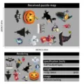 Σετ αυτοκόλλητα τοίχου Halloween με κολοκύθα και μάγισσα για διακόσμηση - Μάγισσα και Φάντασμα (WSJ-09) / 20x30cm