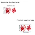 Valentine's Day heart balloon wall sticker dimensions for finished and received sizes - Balloon Heart Gift Box (KSC-121) / 40x60cm