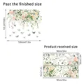 Size specifications for rose vine and butterfly floral waterproof wall decal sticker - Elegant Rose Butterfly (KSC-152) / 30x90cm x 2 Sheets