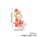 Autumn lotus copper zircon pendant necklace, stylish delicate jewelry gift variant image. - P5213-5