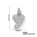 Collier pendentif lettre Y style bulle glacée zircone cubique bijou de mode étincelant - Pendentif Lettre Y Seul (N00888SW-Y)