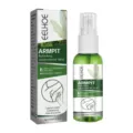 Detailweergave van EELHOE verfrissende okselspray met fles en de originele verpakking - 30ml