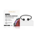 Schwarzes offenes Wellness-Armband mit HOEXE-Markenverpackung für Herren geeignet - Schwarzes Verdrehtes Armreif (HE-K01-0043-01) / 1 Stück