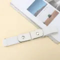 White elastic stretch belt with buckle-free design, comfortable invisible adjustable jeans waistband. - White