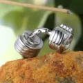 Silver stainless steel dumbbell pendant jewelry for fitness enthusiasts and gym lovers - Dumbbell Pendant (Pendant Only (Without Chain)) (XD1252) / Steel