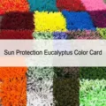 Pannelli di erba di eucalipto artificiale colorati resistenti al sole per decorazione murale - Eucalipto Protezione Solare